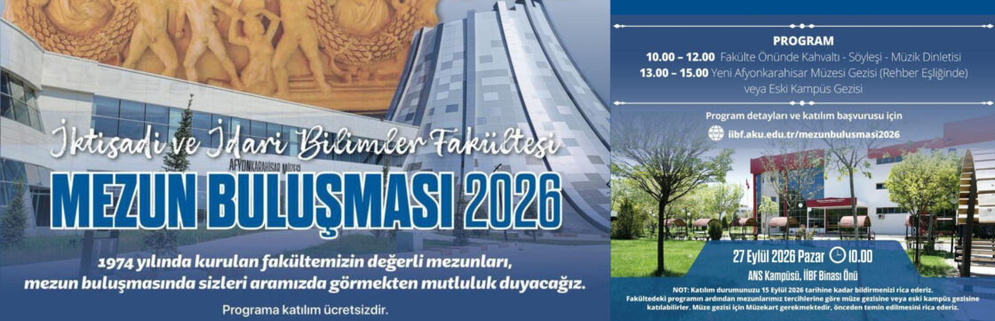 İİBF Mezun Buluşması 2026’ya Tüm Mezunlarımız Davetlidir.