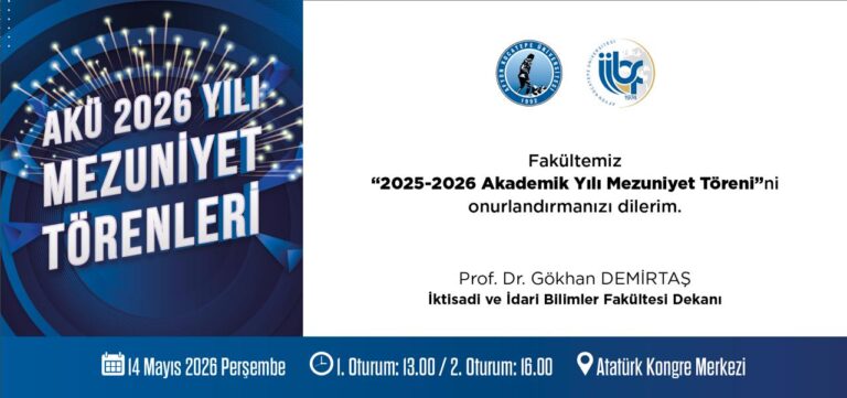 🎓 2025-2026 Akademik Yılı Mezuniyet Töreni
